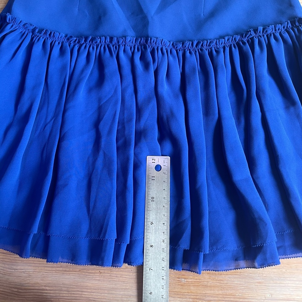 NWT Banana Republic royal blue flounce mini skirt - Picture 9 of 9